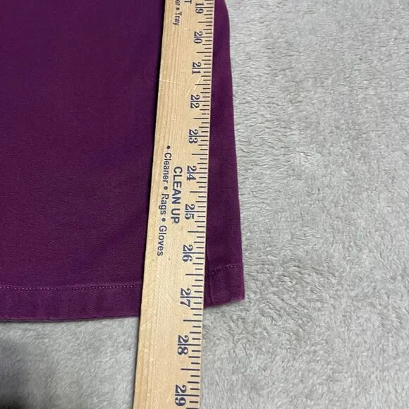 St. John Purple Ankle Cropped Pants - Picture 4 of 9